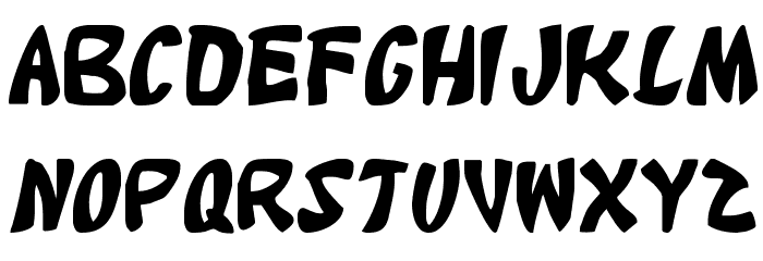 Katana Font LOWERCASE