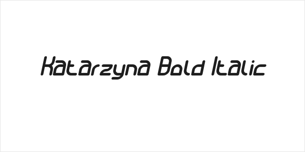 Katarzyna Bold Italic Logo