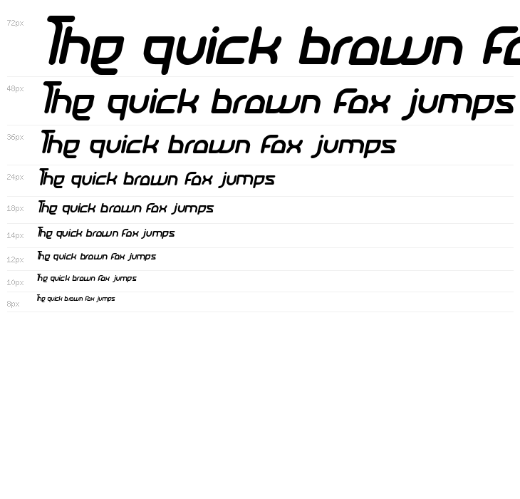 Katarzyna Bold Italic Waterfall