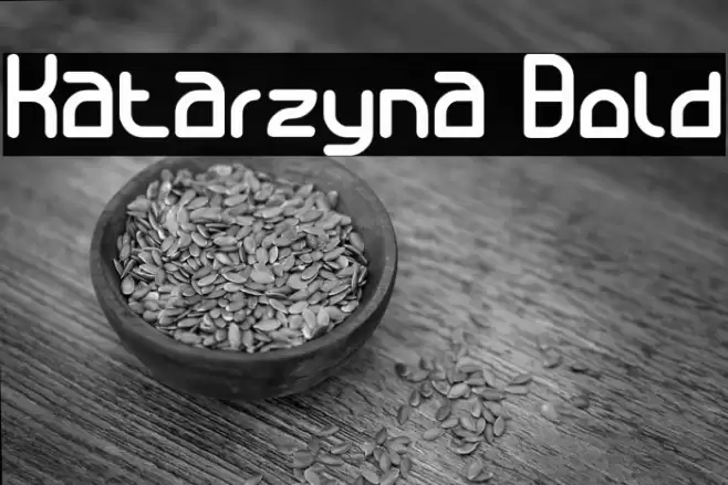 Katarzyna Bold Font examples