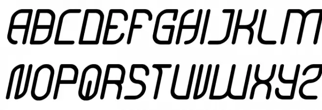 Katarzyna Italic फ़ॉन्ट अपरकेस