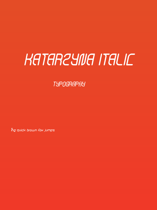 Katarzyna Italic Poster