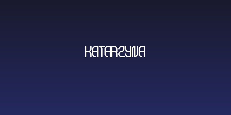 Katarzyna Social Header