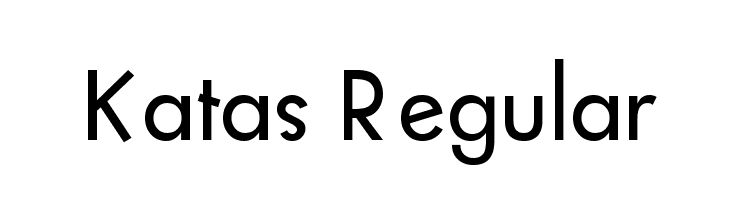Katas Regular  フリーフォントのダウンロード