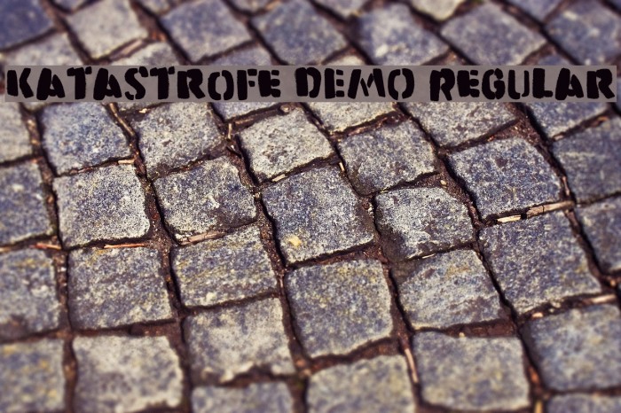 Katastrofe DEMO Regular Font examples