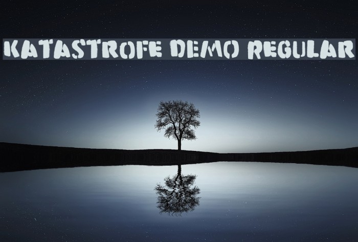 Katastrofe DEMO Regular Font examples