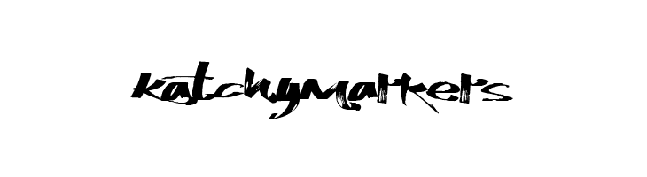 KatchyMarkers  免费字体下载