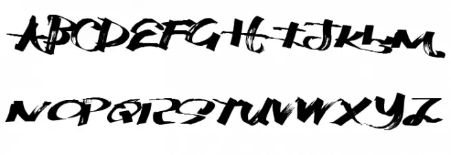 KatchyMarkers Schriftart Groß