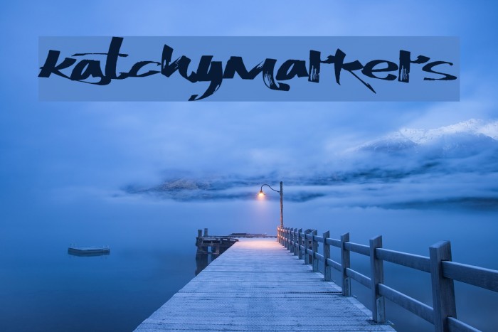 KatchyMarkers Font examples
