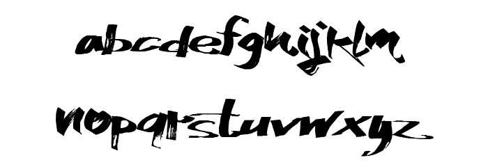 KatchyMarkers Font LOWERCASE