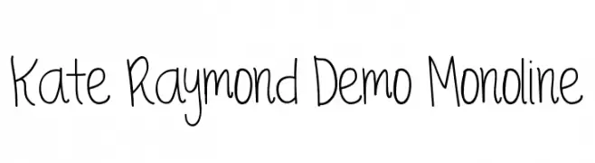 Kate Raymond Demo Monoline  Fuentes Gratis Descargar