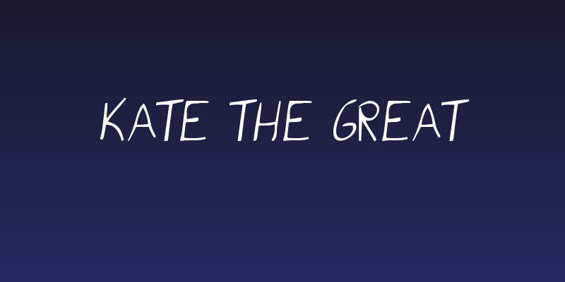 Kate the Great Social Header