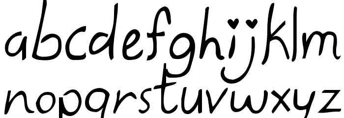 Kate the Great Font LOWERCASE