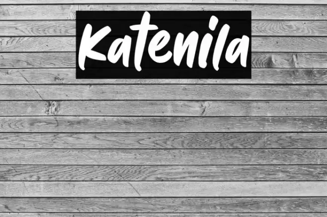 Katenila Font examples