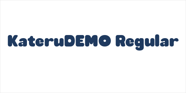 KateruDEMO Regular Logo