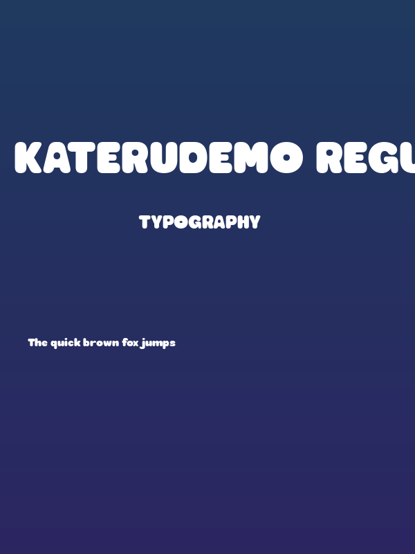 KateruDEMO Regular Poster