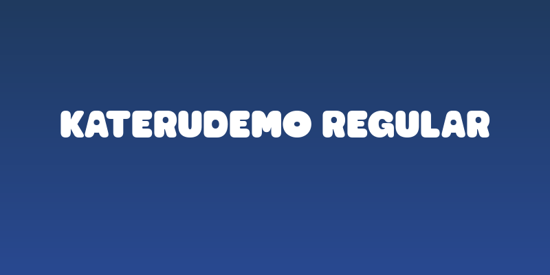 KateruDEMO Regular Social Header