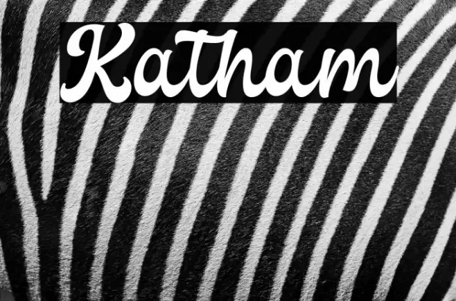 Katham Font examples