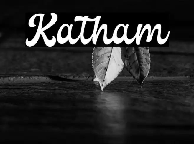 Katham Font examples