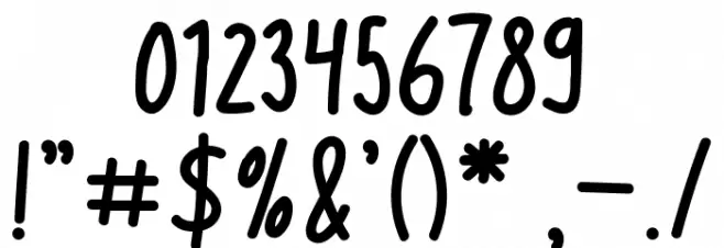 Kathanesya フォント その他の文字