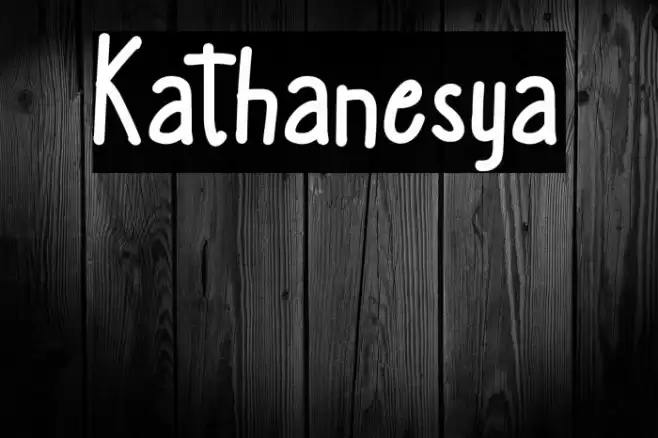 Kathanesya フォント examples