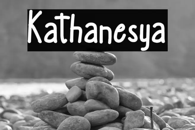 Kathanesya フォント examples