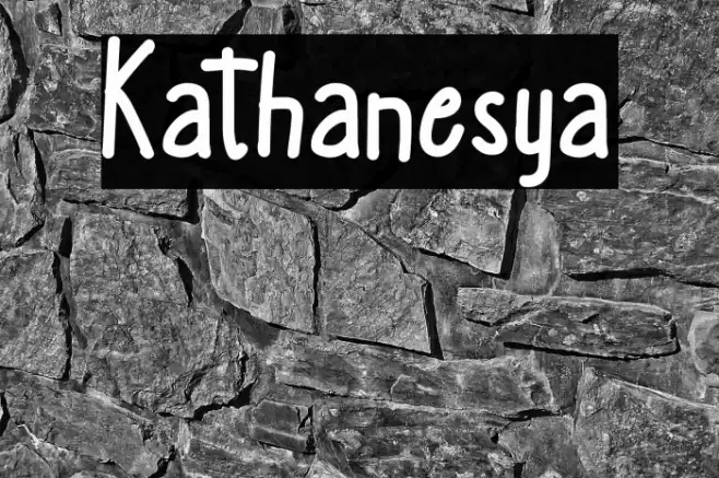 Kathanesya フォント examples