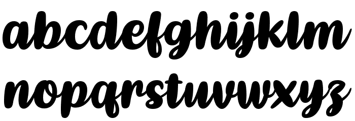 Kathen Font LOWERCASE