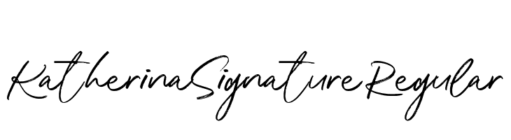 Katherina Signature Regular  नि: शुल्क फ़ॉन्ट्स डाउनलोड