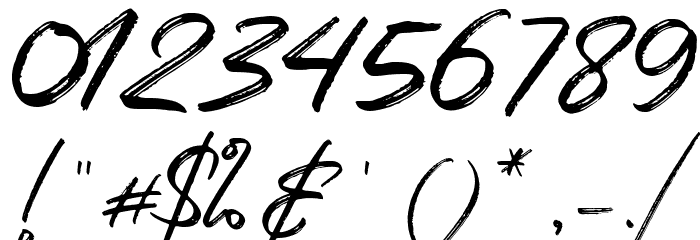 Katherina Signature Regular Font OTHER CHARS