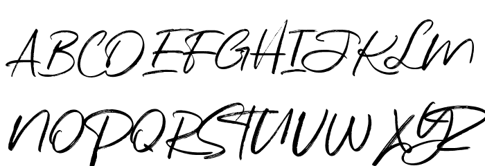 Katherina Signature Regular Font UPPERCASE