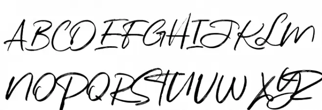Katherina Signature Regular Font UPPERCASE