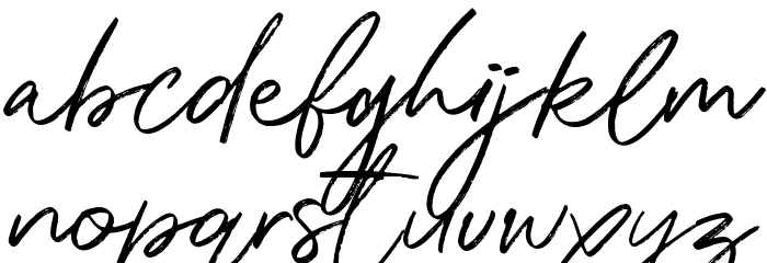 Katherina Signature Regular Font LOWERCASE