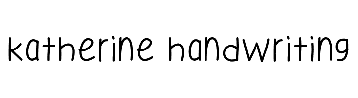 Katherine Handwriting  免费字体下载