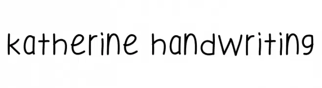 Katherine Handwriting  Скачать бесплатные шрифты