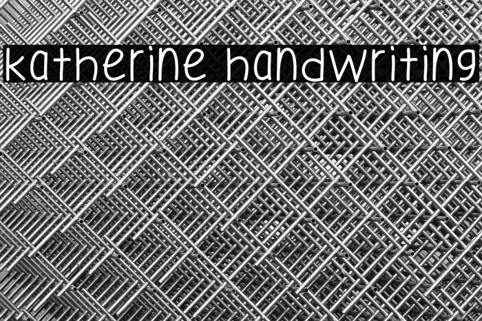 Katherine Handwriting Example 2