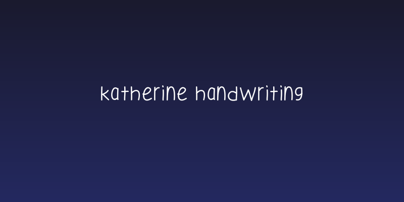 Katherine Handwriting Social Header