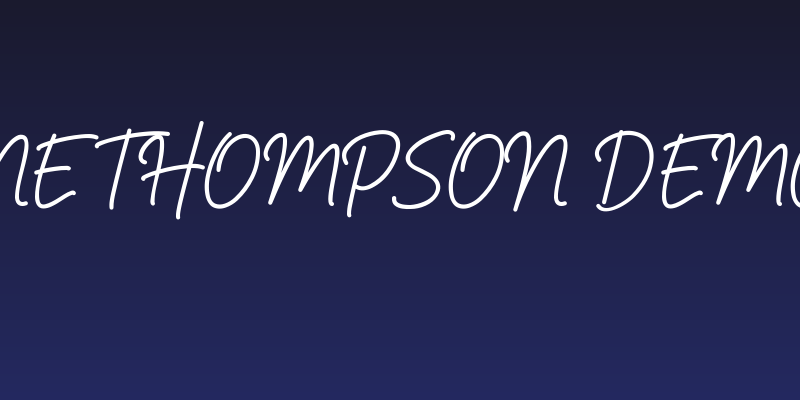 Katherine Thompson DEMO! DEMO! Social Header