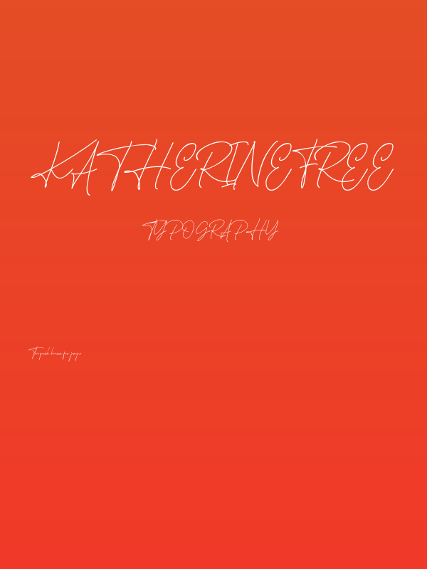 KatherineFree Poster