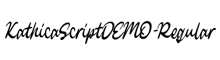 KathicaScriptDEMO-Regular  フリーフォントのダウンロード