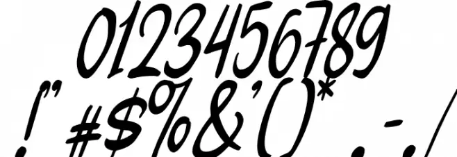 KathicaScriptDEMO-Regular Font OTHER CHARS