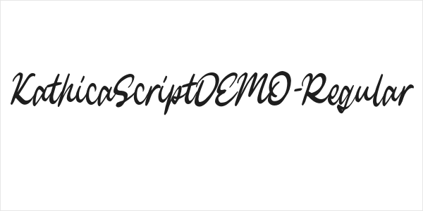 KathicaScriptDEMO-Regular Logo