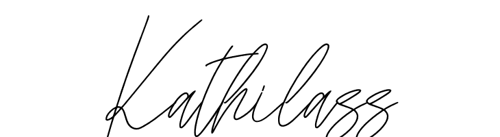 Kathilass  免费字体下载