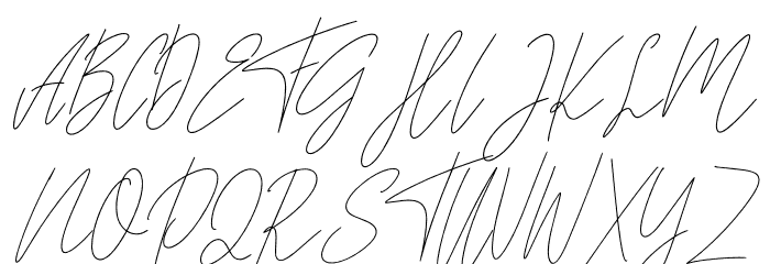 Kathilass Font UPPERCASE