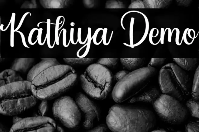 Kathiya Demo Font examples