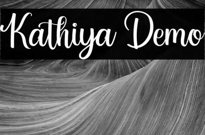 Kathiya Demo Font examples