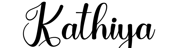 Kathiya  免费字体下载