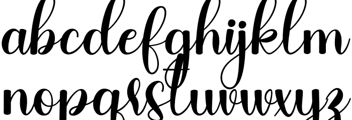 Kathiya Font LOWERCASE