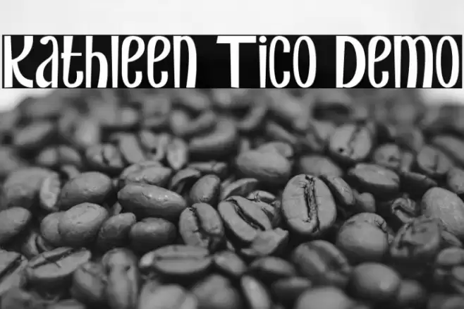 Kathleen Tico Demo Font examples