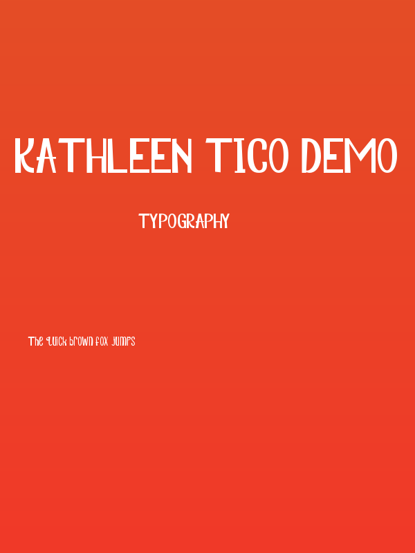 Kathleen Tico Demo Poster